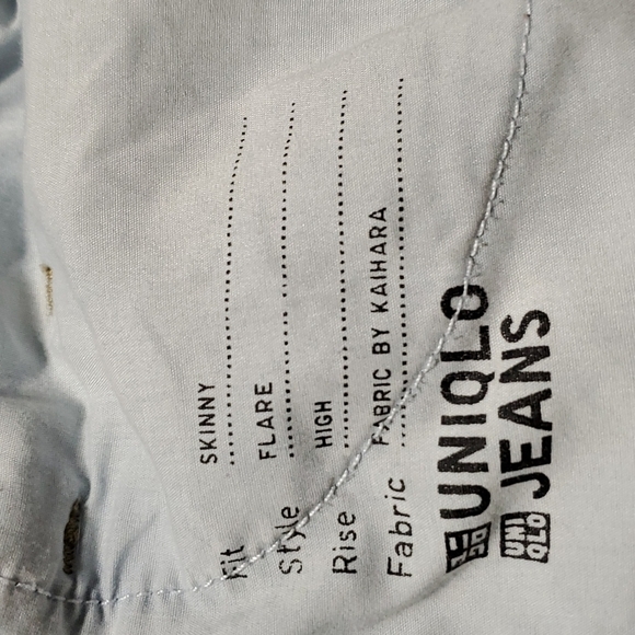 Uniqlo JEANS SIZE  W 36 HI RISE - Picture 5 of 5